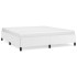Estructura de cama de cuero sintético blanco 180x200