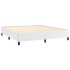 Estructura de cama de cuero sintético blanco 180x200
