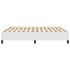 Estructura de cama de cuero sintético blanco 180x200