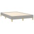 Estructura de cama de tela gris claro 120x200