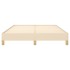 Estructura de cama de tela color crema 140x200