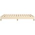 Estructura de cama de tela color crema 140x200