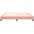 Estructura de cama de terciopelo rosa 160x200