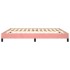 Estructura de cama de terciopelo rosa 160x200