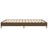 Estructura de cama de tela marrón 140x200
