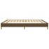 Estructura de cama tela marrón oscuro 180x200