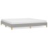 Estructura de cama gris claro tela 200x200