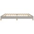 Estructura de cama gris claro tela 200x200