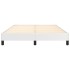 Estructura de cama de cuero sintético blanco 140x200