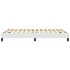 Estructura de cama de cuero sintético blanco 140x200