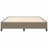 Estructura de cama de tela gris taupe 160x200