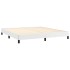 Estructura de cama de cuero sintético blanco 160x200