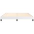Estructura de cama de cuero sintético blanco 160x200