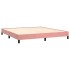 Estructura de cama de terciopelo rosa 180x200