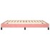 Estructura de cama de terciopelo rosa 180x200