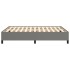 Estructura de cama de tela gris oscuro 140x190