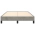 Estructura de cama de terciopelo gris claro 120x200