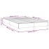Estructura de cama de terciopelo gris claro 120x200
