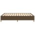 Estructura de cama de tela marrón 140x190