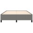 Estructura de cama de tela gris oscuro 140x200