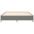 Estructura de cama de tela gris oscuro 160x200