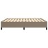 Estructura de cama de tela gris taupe 180x200