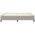 Estructura de cama gris claro tela 200x200