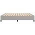 Estructura de cama gris claro tela 200x200