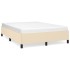 Estructura de cama de tela color crema 140x200