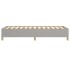 Estructura de cama de tela gris claro 100x200