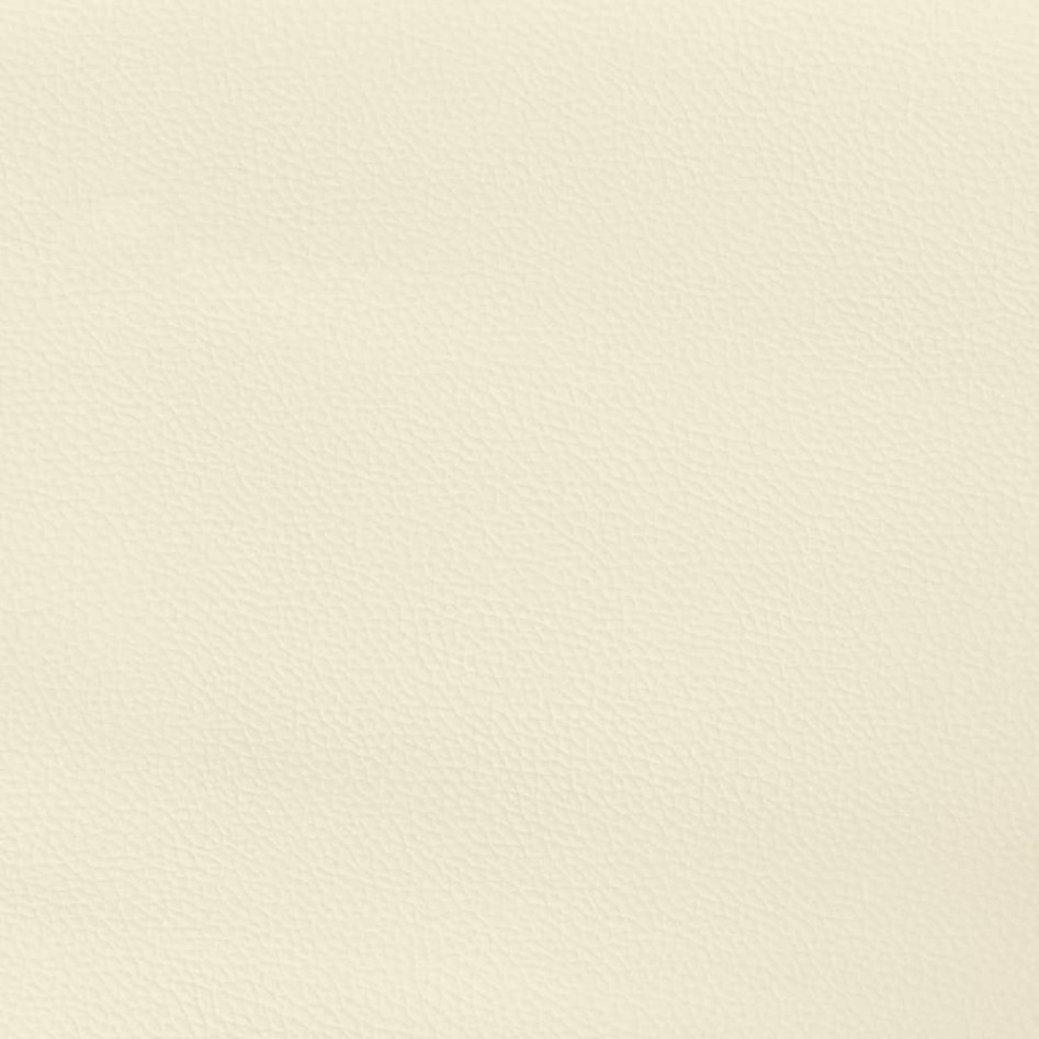 Estructura de cama de cuero sintético color crema 140x200