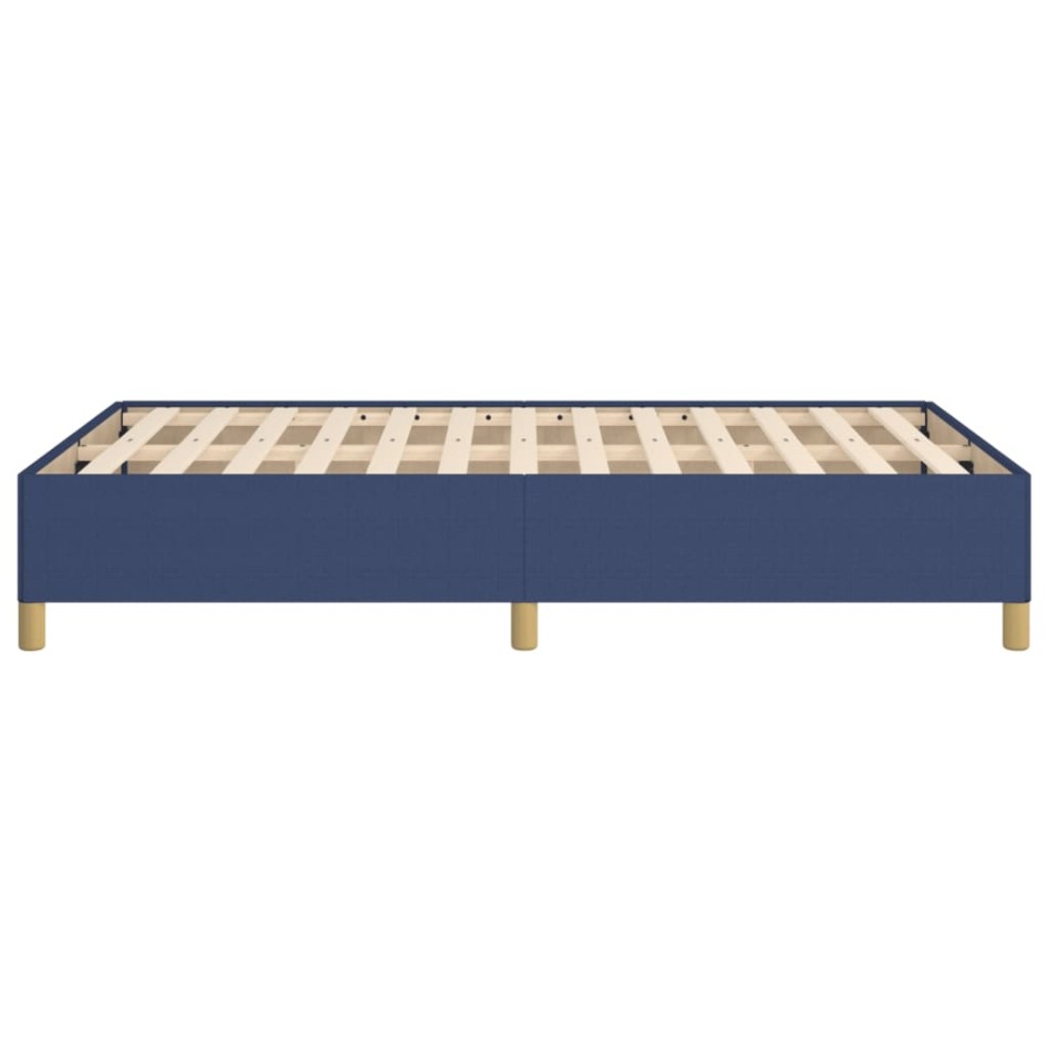 Estructura de cama de tela azul 120x200