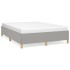 Estructura de cama de tela gris claro 140x190