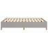 Estructura de cama de tela gris claro 140x190