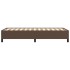 Estructura de cama cuero sintético marrón 80x200