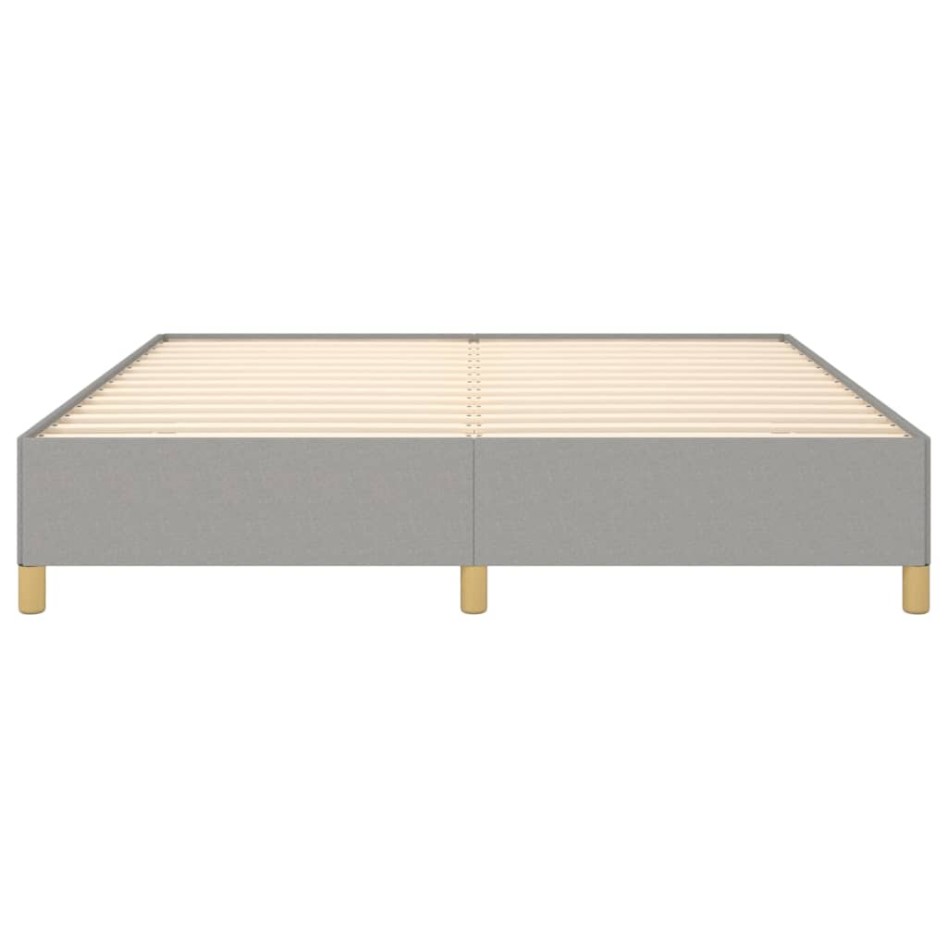 Estructura de cama gris claro tela 180x200