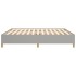 Estructura de cama gris claro tela 180x200