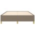 Estructura de cama de tela gris taupe 140x200