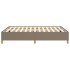 Estructura de cama de tela gris taupe 140x200