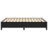 Estructura de cama de cuero sintético negro 140x200