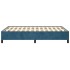 Estructura de cama de terciopelo azul 120x200
