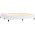 Estructura de cama de cuero sintético blanco 200x200