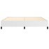 Estructura de cama de cuero sintético blanco 200x200