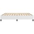 Estructura de cama de cuero sintético blanco 200x200