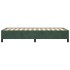 Estructura de cama de terciopelo verde 100x200