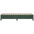 Estructura de cama de terciopelo verde 80x200