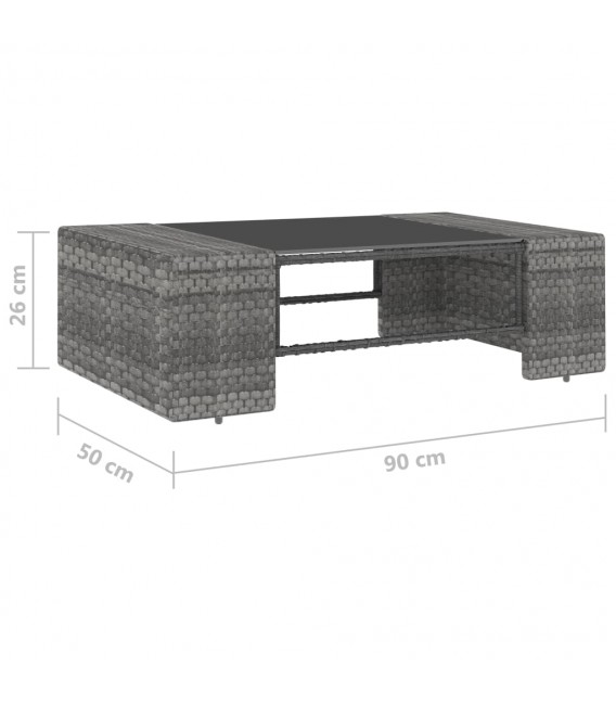 Sofá + mesa de centro ratán modelo Daikiti