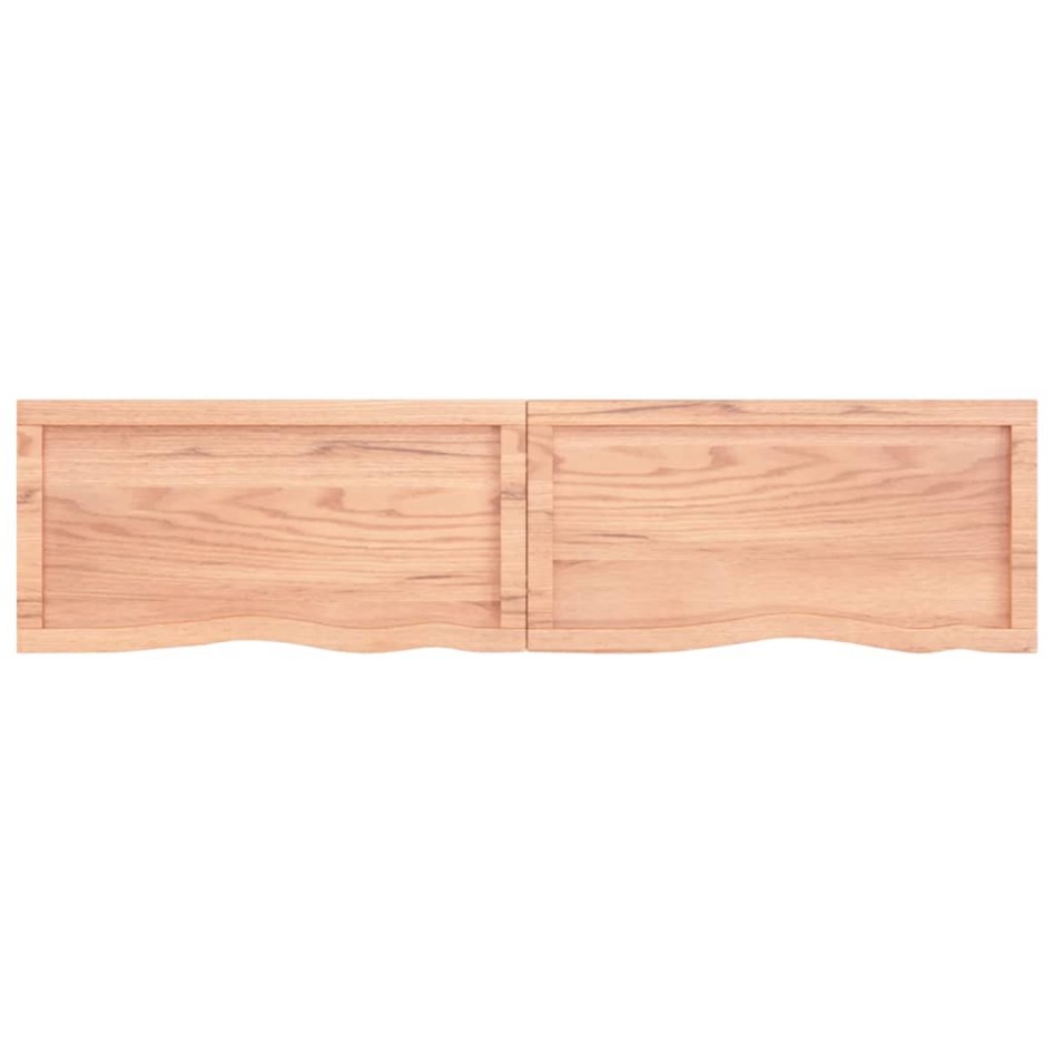 Estante pared madera roble tratada marrón claro 160x40x(2-6)