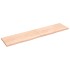Estante de pared madera maciza roble sin tratar 220x50x(2-4)