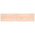 Estante de pared madera maciza roble sin tratar 220x50x(2-4)